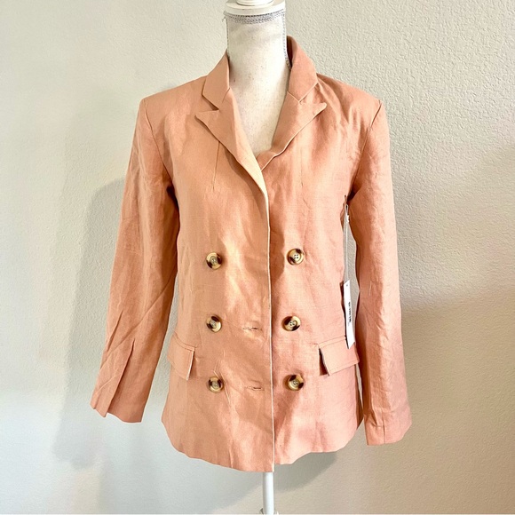 bishop + young Blush Double-Breasted Blazer - Picture 4 of 7